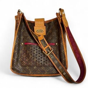 LOUIS VUITTON Monogram Perfo Musette Shoulder Bag Green M95173 LV Auth ep11967